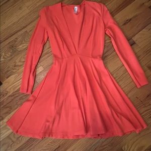 American Apparel- pink/orange mini dress
